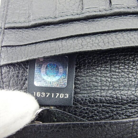 BVLGARI Long Wallet Logo Mania Canvas x Leather Authentic USED - Picture 11 of 12